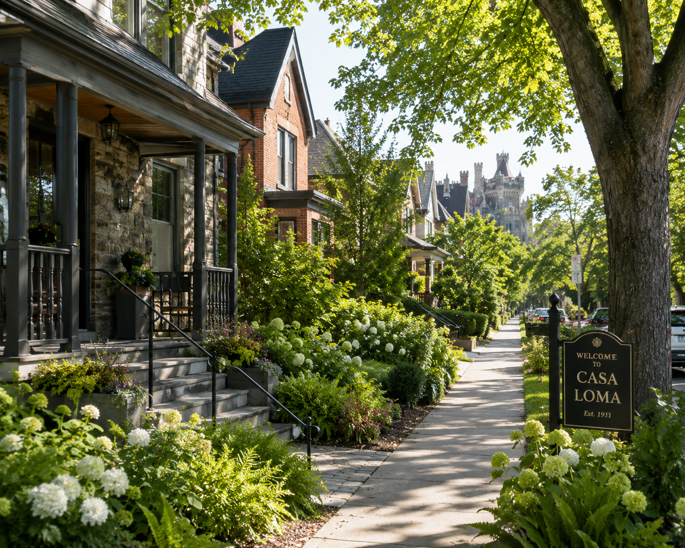 A street in Casa Loma, Toronto