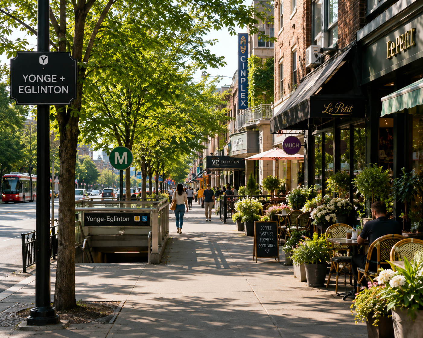 A street in Yonge-Eglinton, Toronto